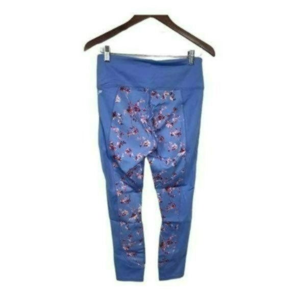 Fabletics High Waisted Leggings Floral Cherry Blossom Large Brand New - Picture 2 of 7